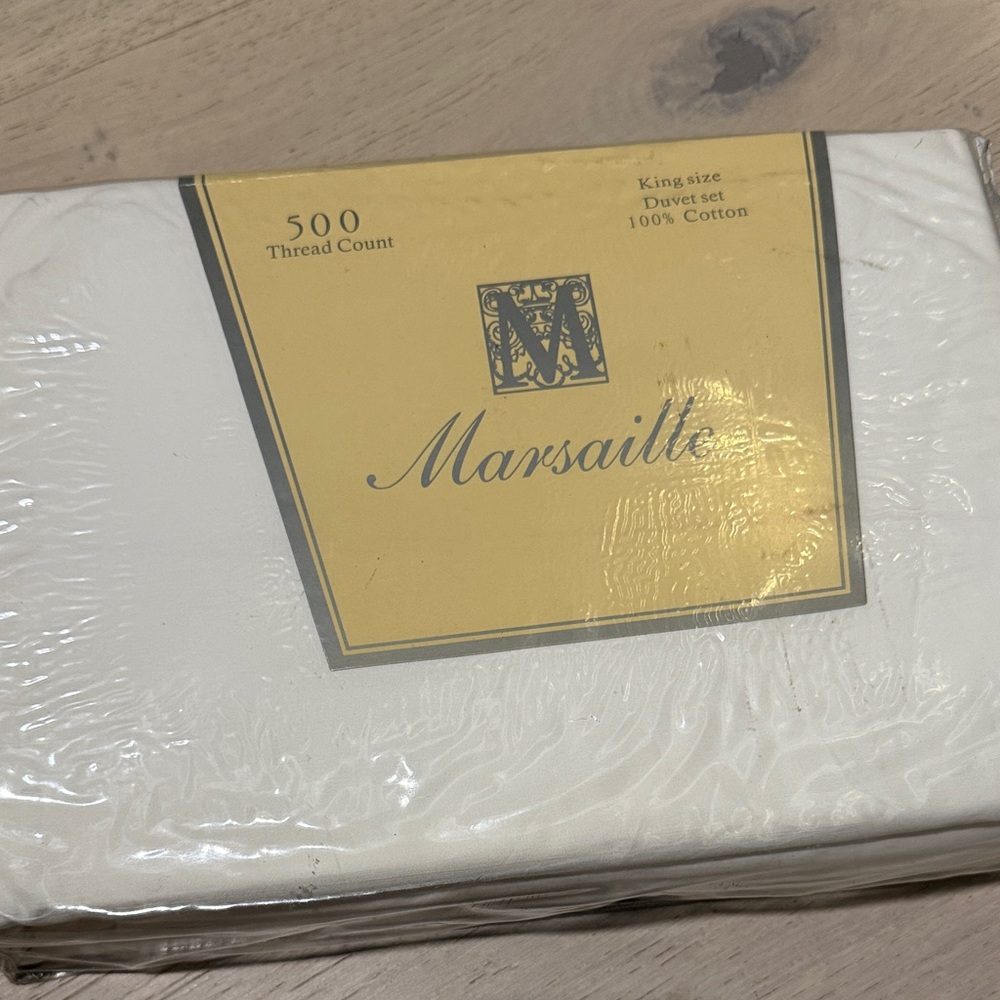 King Size Duvet Set - Cream